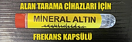 MİNERAL ALTIN FREKANS KAPSÜLÜ / ALAN TARAMA CİHAZLARI İÇİN
